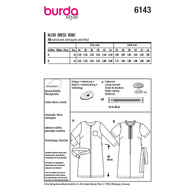 Dress Sewing Pattern - Burda Style 6143