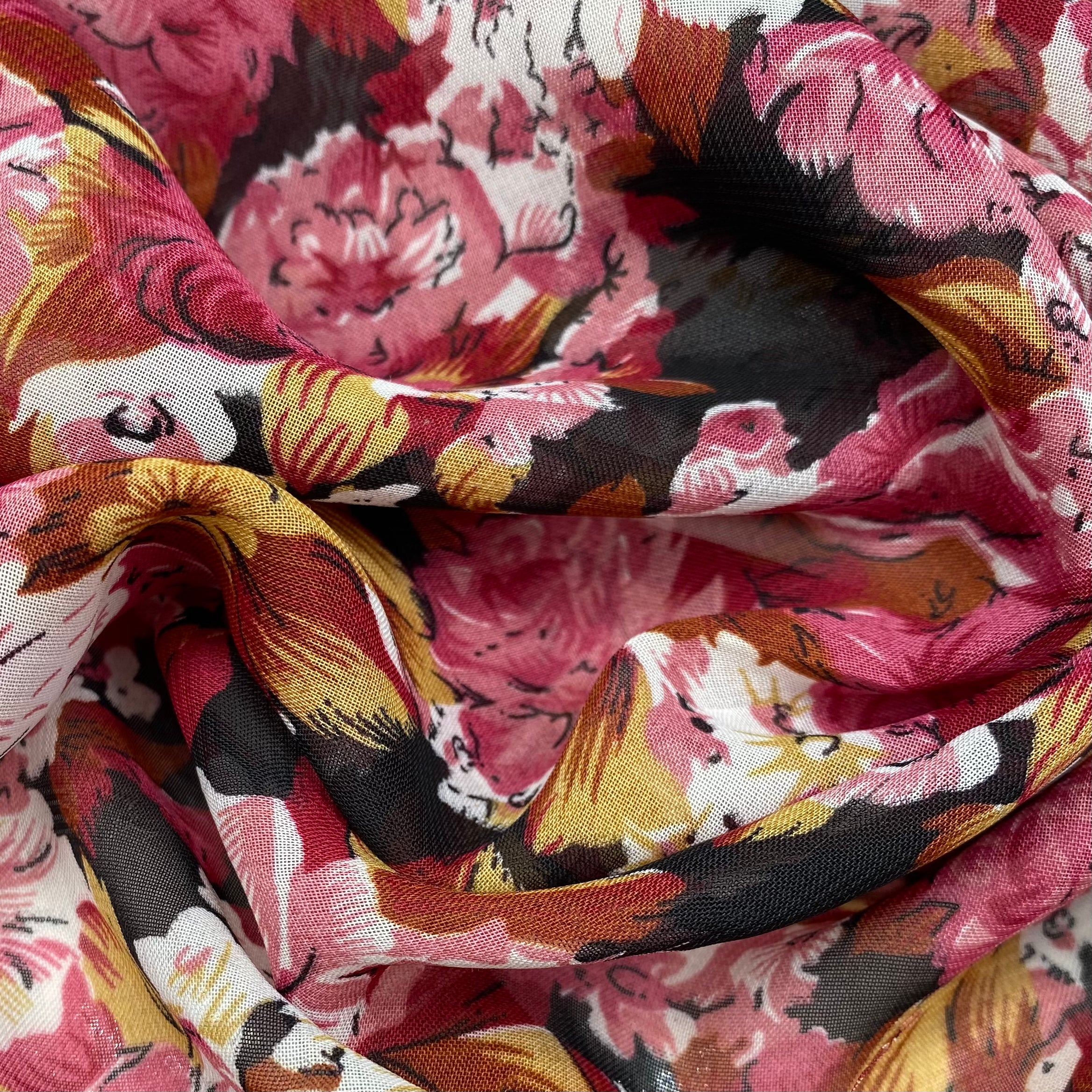 Floral Polyester Chiffon - 56”