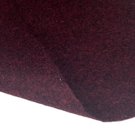 Marbled Melton Wool Coating - Burgundy