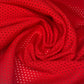Athletic Jersey Mesh - True Red