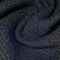 Chevron Wool Coating - Charcoal