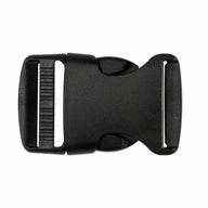 Single Adjust Parachute Buckle - Plastic - 32mm (1 1/4″) - Black