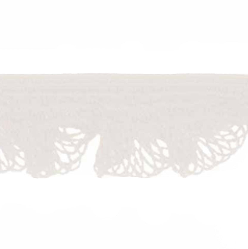 Novelty Ruffle - 14mm - By the Yard - White