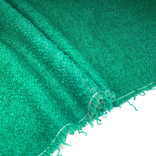 Wool Boucle - Remnant - Green