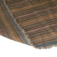 Striped Medium Weight Linen - Brown