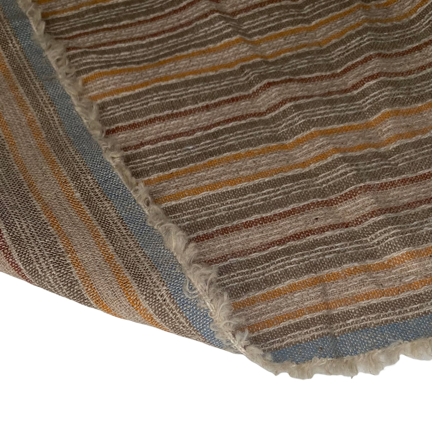Striped Medium Weight Linen - Brown