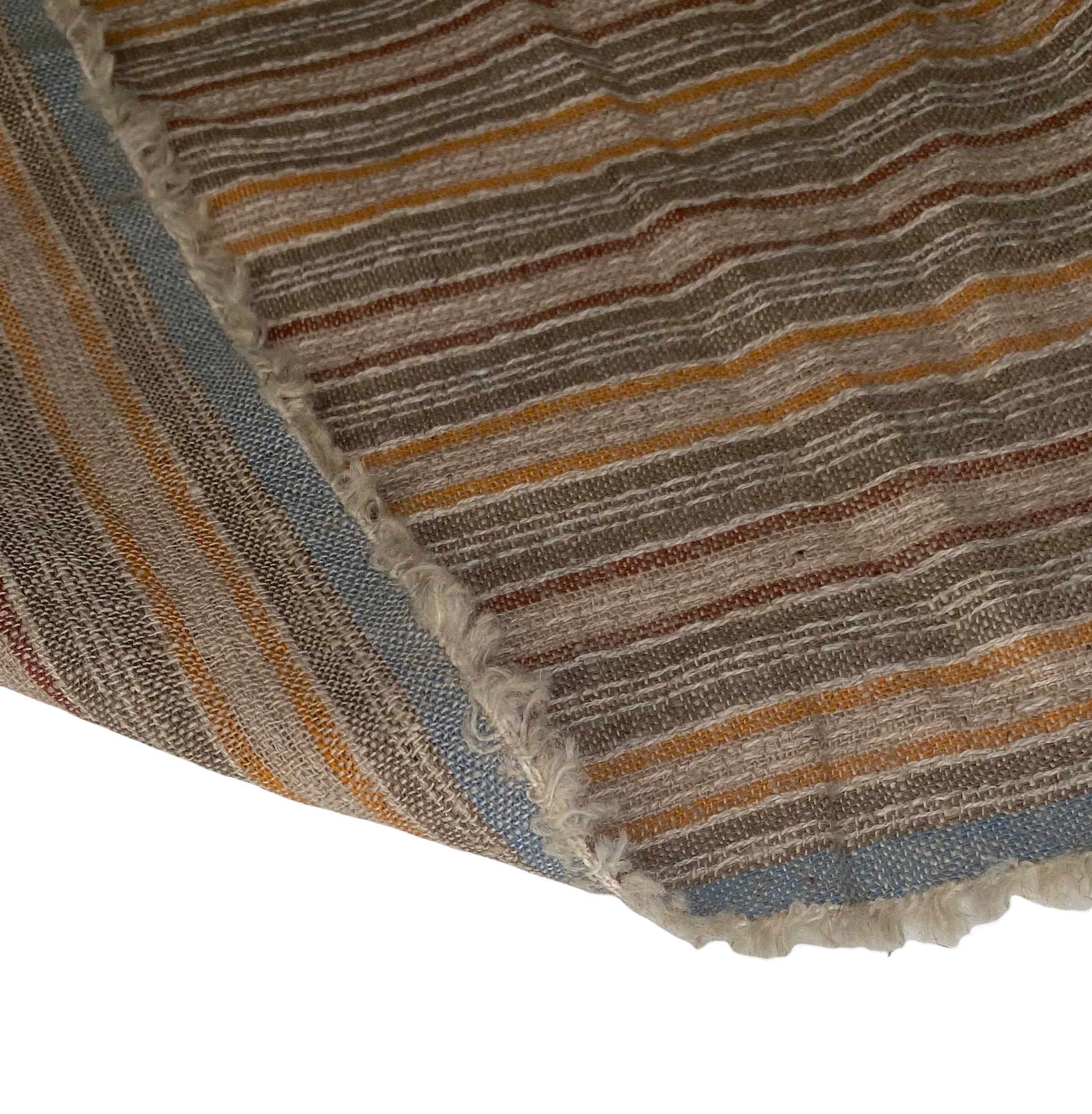 Striped Medium Weight Linen - Brown