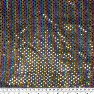 Faux Sequin - 44” - Rainbow/Gold