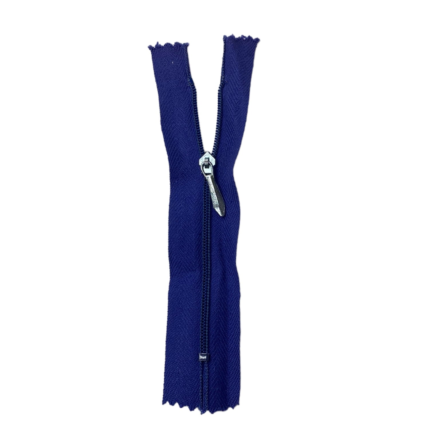 Regular Coil Zipper - Metal Pull - 5” - Blue