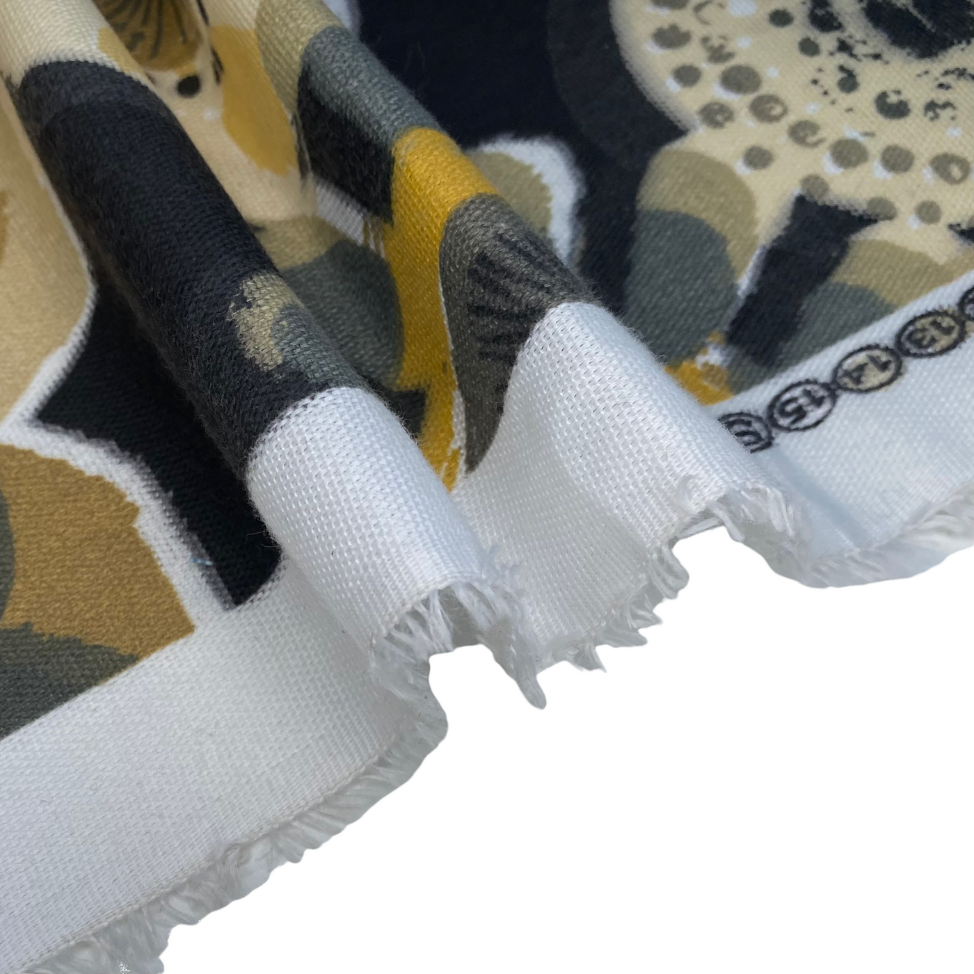 Floral Printed Indoor/Outdoor Upholstery - Black/Yellow
