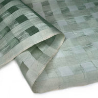 Plaid Silk Organza - Mint