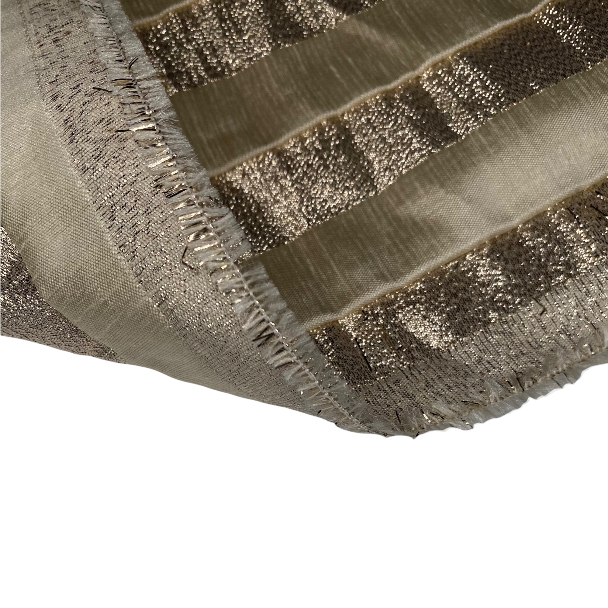 Striped Metallic Brocade - Gold