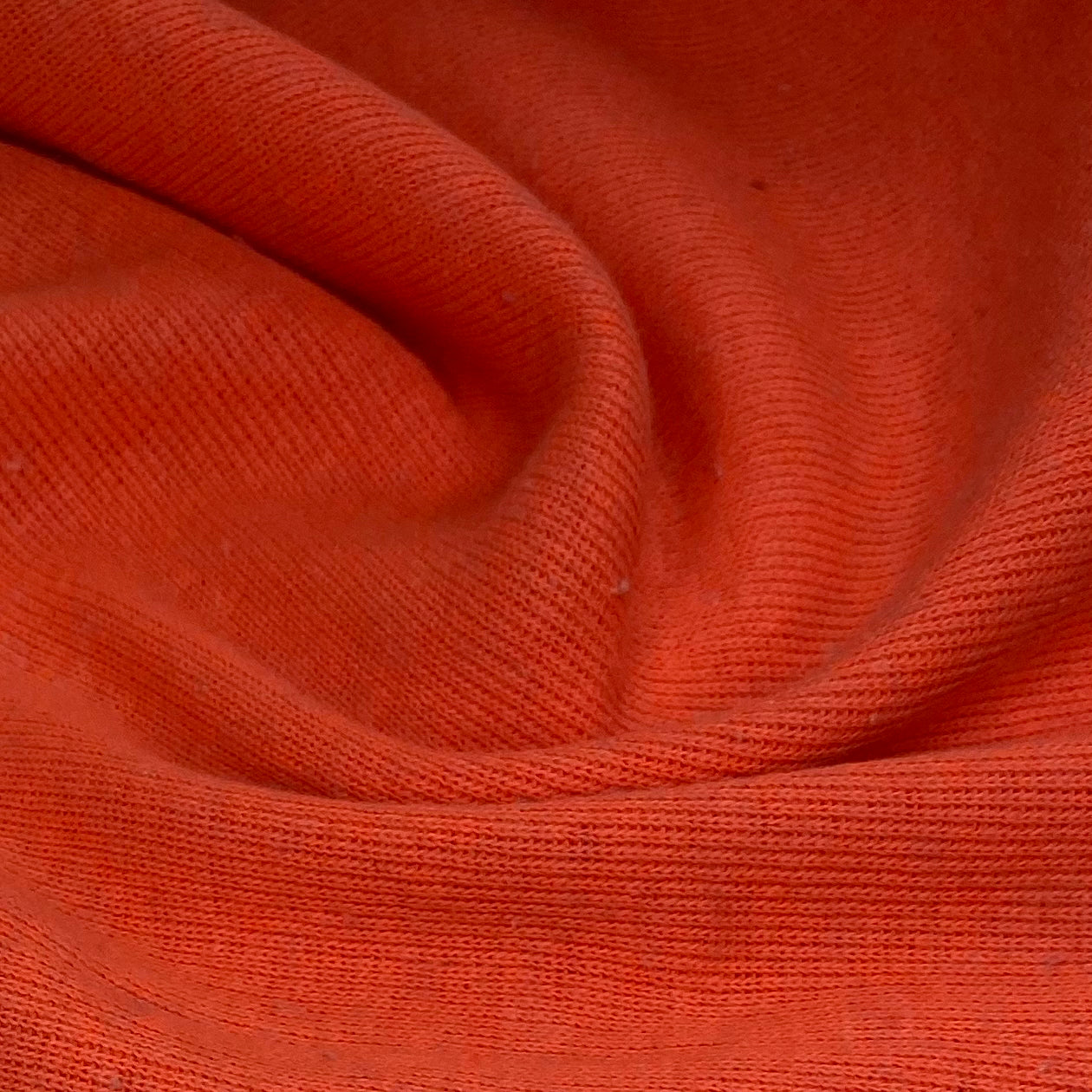 Cotton Tubular Rib Knit - Orange