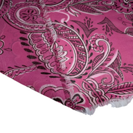Paisley Polyester Chiffon - 60” - Pink