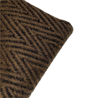 Chevron Wool Coating - Brown