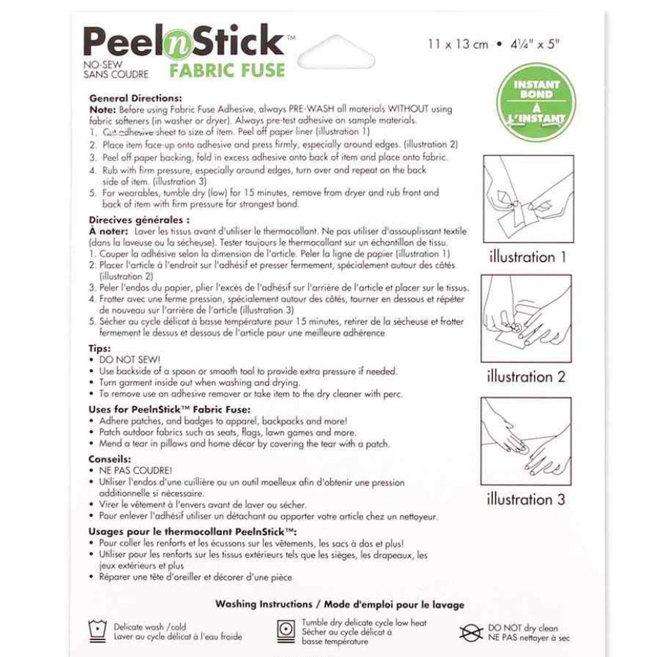 Peel n Stick Sheets - HeatnBond - 4 1/4″ x 5″ - 4pc