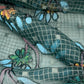 Embroidered Silk Organza - Green - Remnant