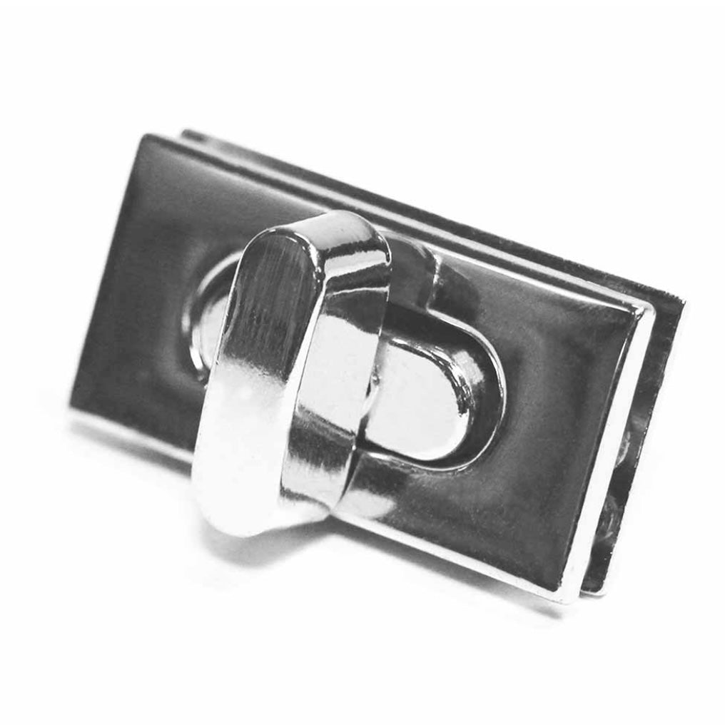 Rectangle Turn Clasp - 35mm - Silver