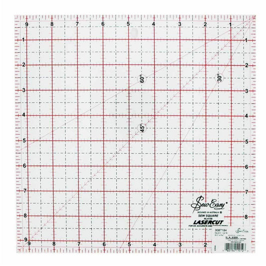 Square Ruler - 9 1/2” x 9 1/2”