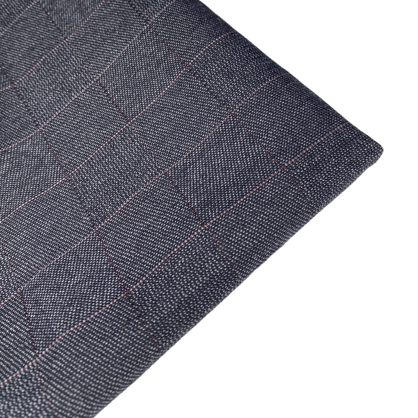 Windowpane Wool Suiting - Grey