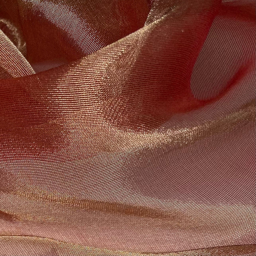 Shot Silk Organza - Red/Gold