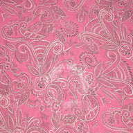 Paisley Polyester Chiffon - 60” - Pink