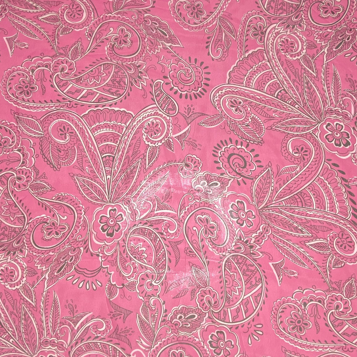 Paisley Polyester Chiffon - 60” - Pink
