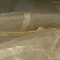 Quilted Silk Organza - Beige