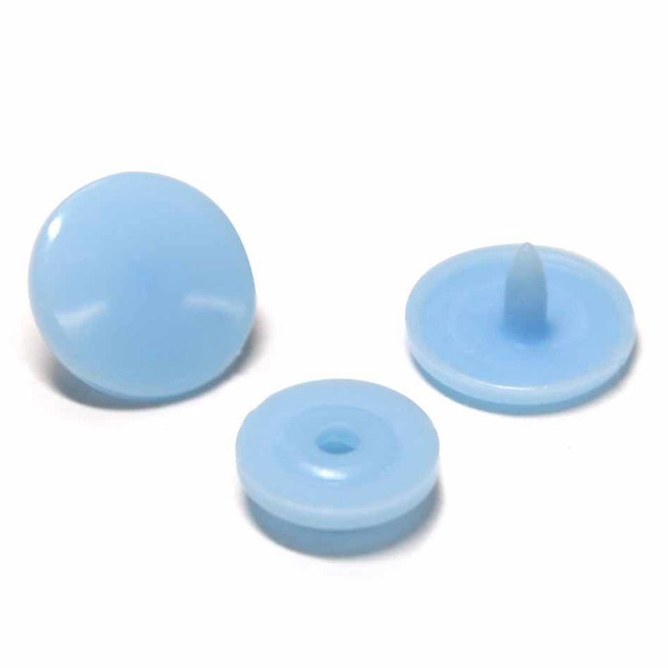 Plastic Snap Fasteners - Size 2 - 11mm (3/8″) - 30 sets - Baby Pink
