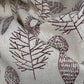 Printed Cotton/Linen - Leaves - Beige/Brown