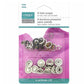 Halo Snaps - 11mm (3/8″) - Silver - 8 Sets