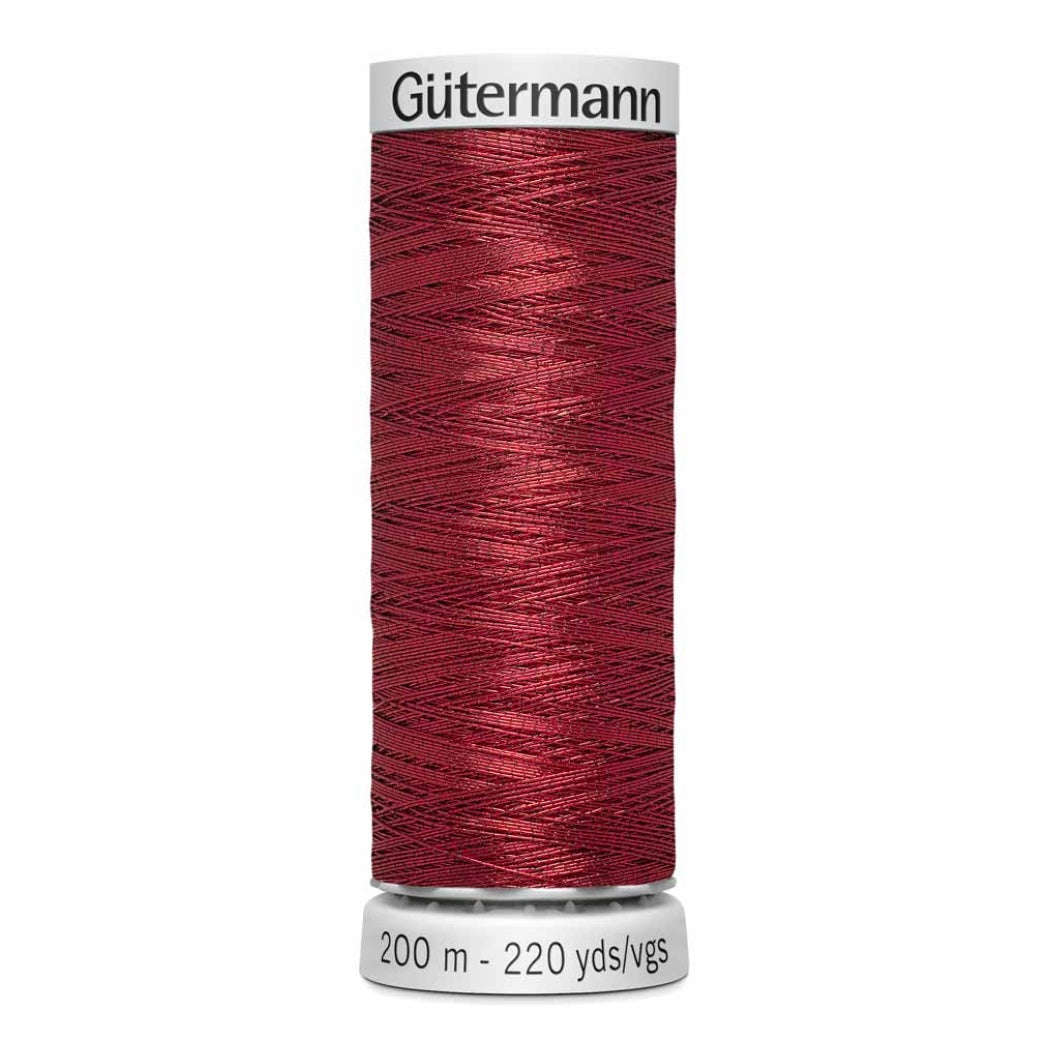 Dekor Metallic Thread - 200m - Brilliant Pink