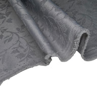 Floral Polyester Brocade - Grey