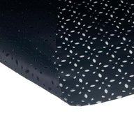 Lasercut Stretch Faux Leather - Black