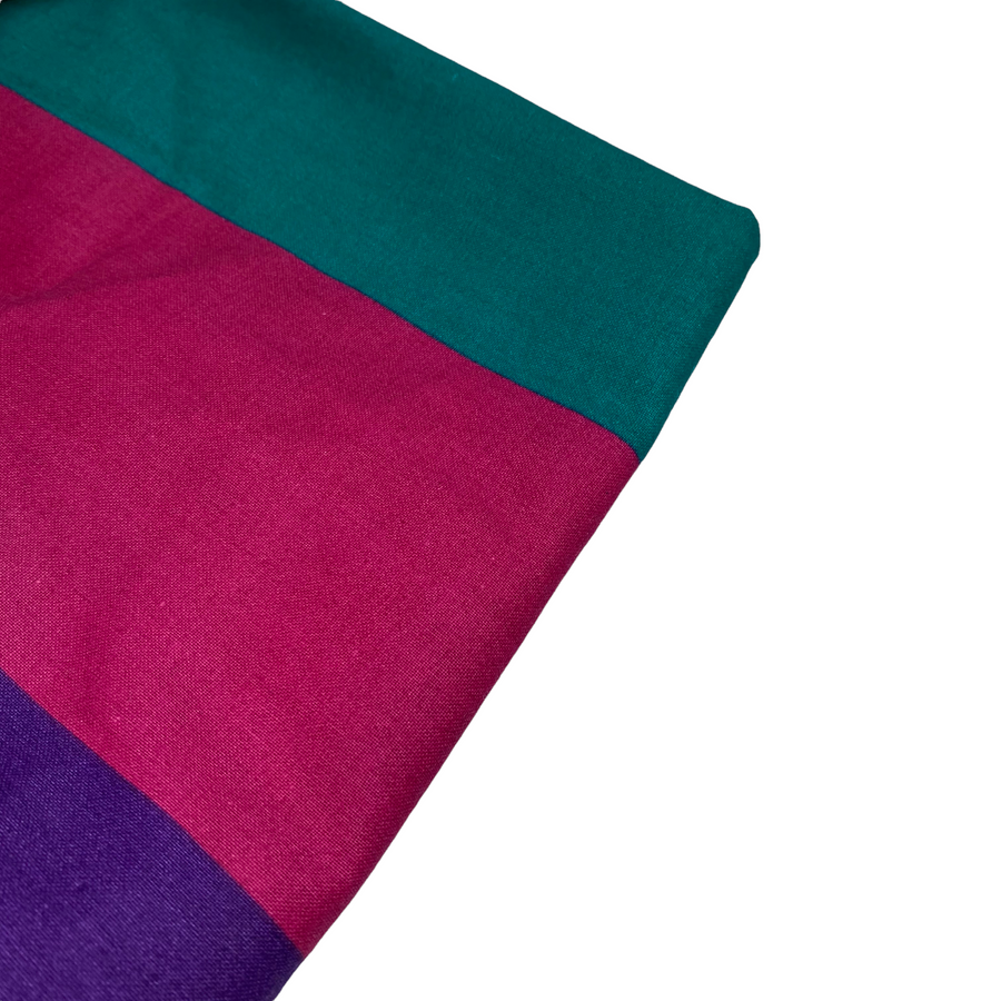 Striped Cotton - 60” - Cream/Purple/Pink/Green