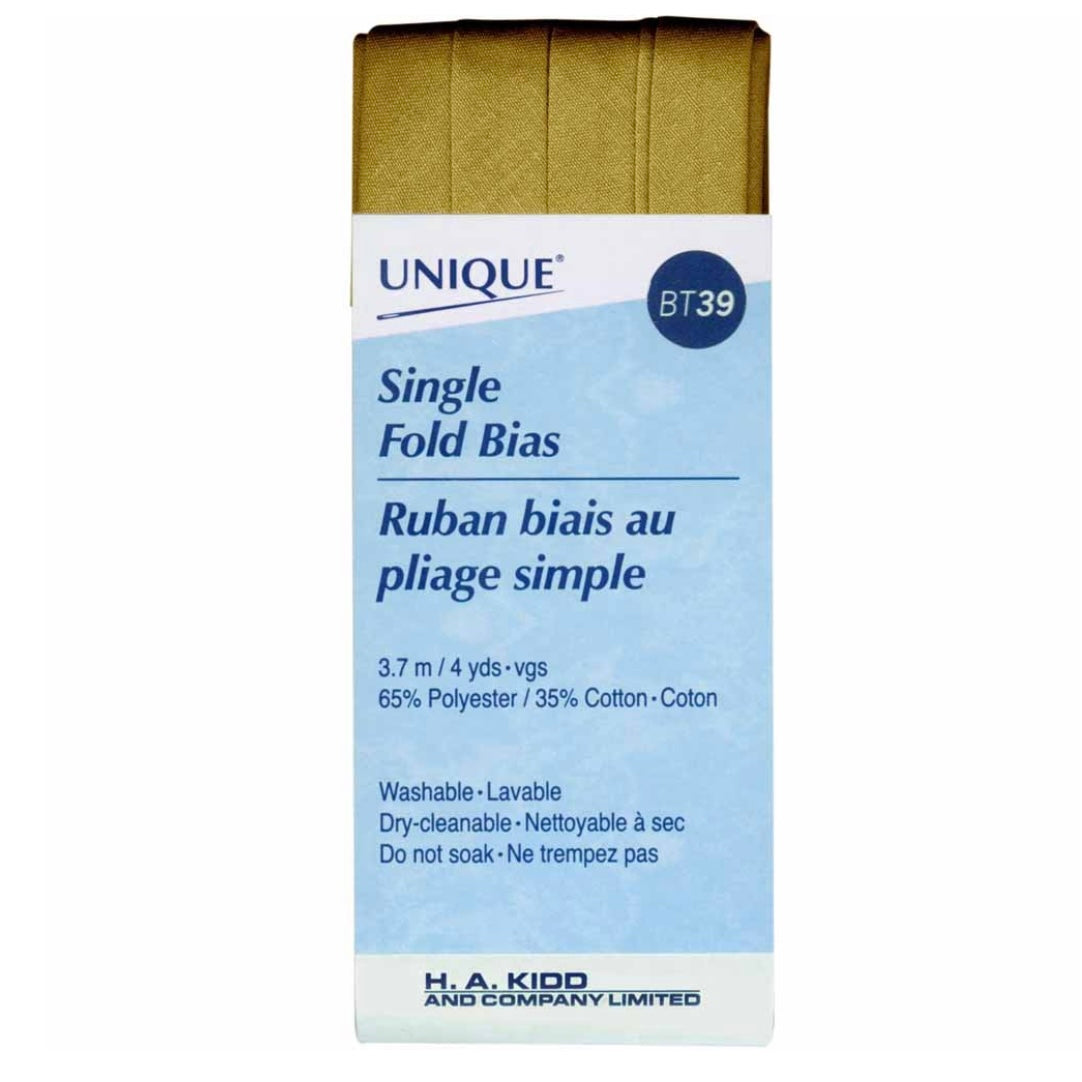 Single Fold Bias Tape - 12mm x 3.7m