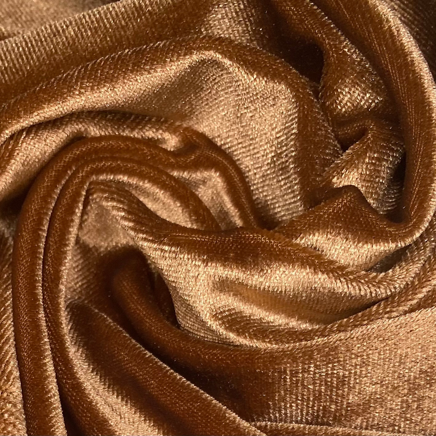 Stretch Velvet - Light Brown · King Textiles