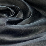 Polyester Shantung Satin - 56” - Black/Grey
