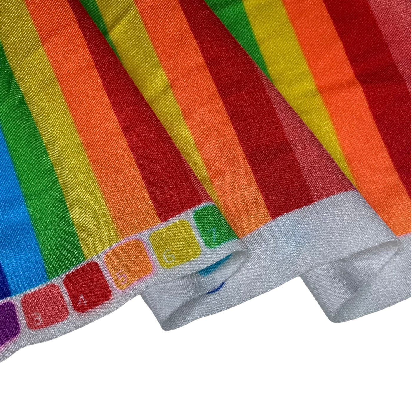 Striped Nylon Spandex - Rainbow