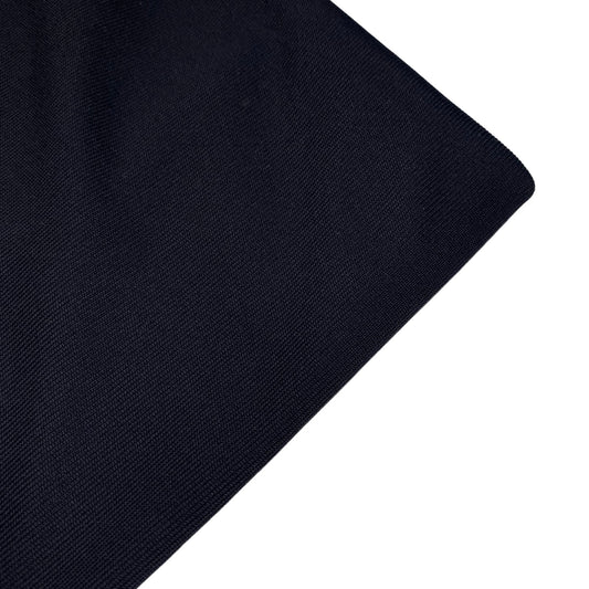 Polyester Tubular Rib Knit - Black