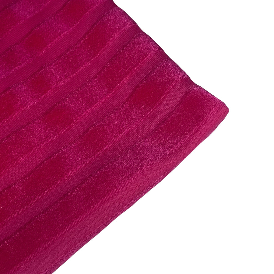 Striped Stretch Velvet - Pink