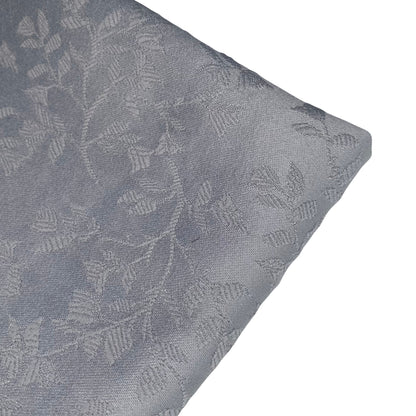 Floral Polyester Brocade - Grey