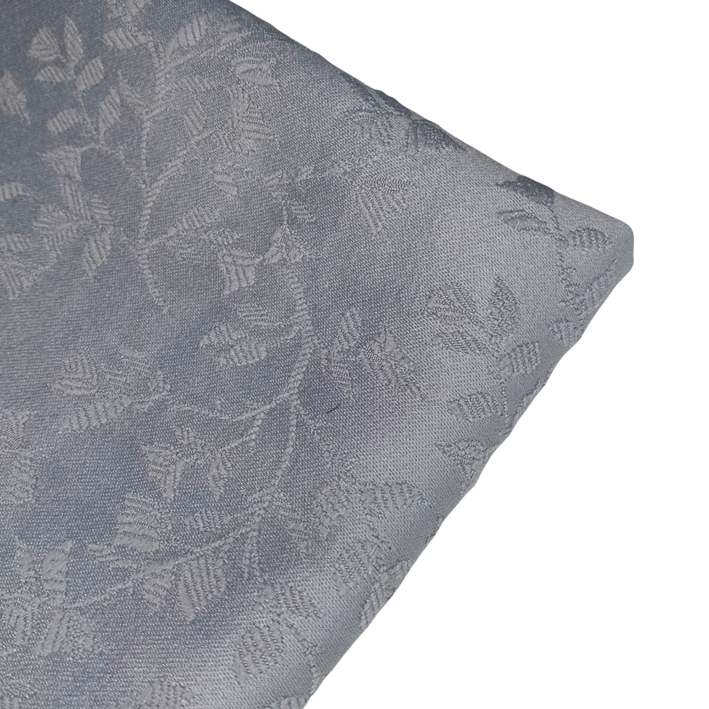 Floral Polyester Brocade - Grey