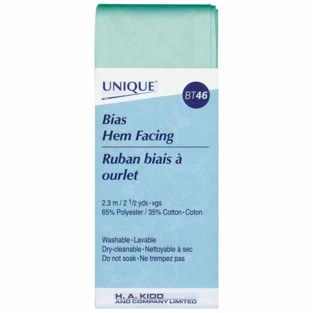 Bias Hem Facing - 50mm x 2.3m - Black
