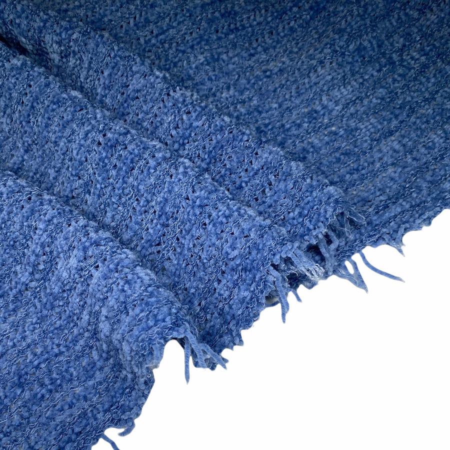 Chenille Polyester Knit - Blue