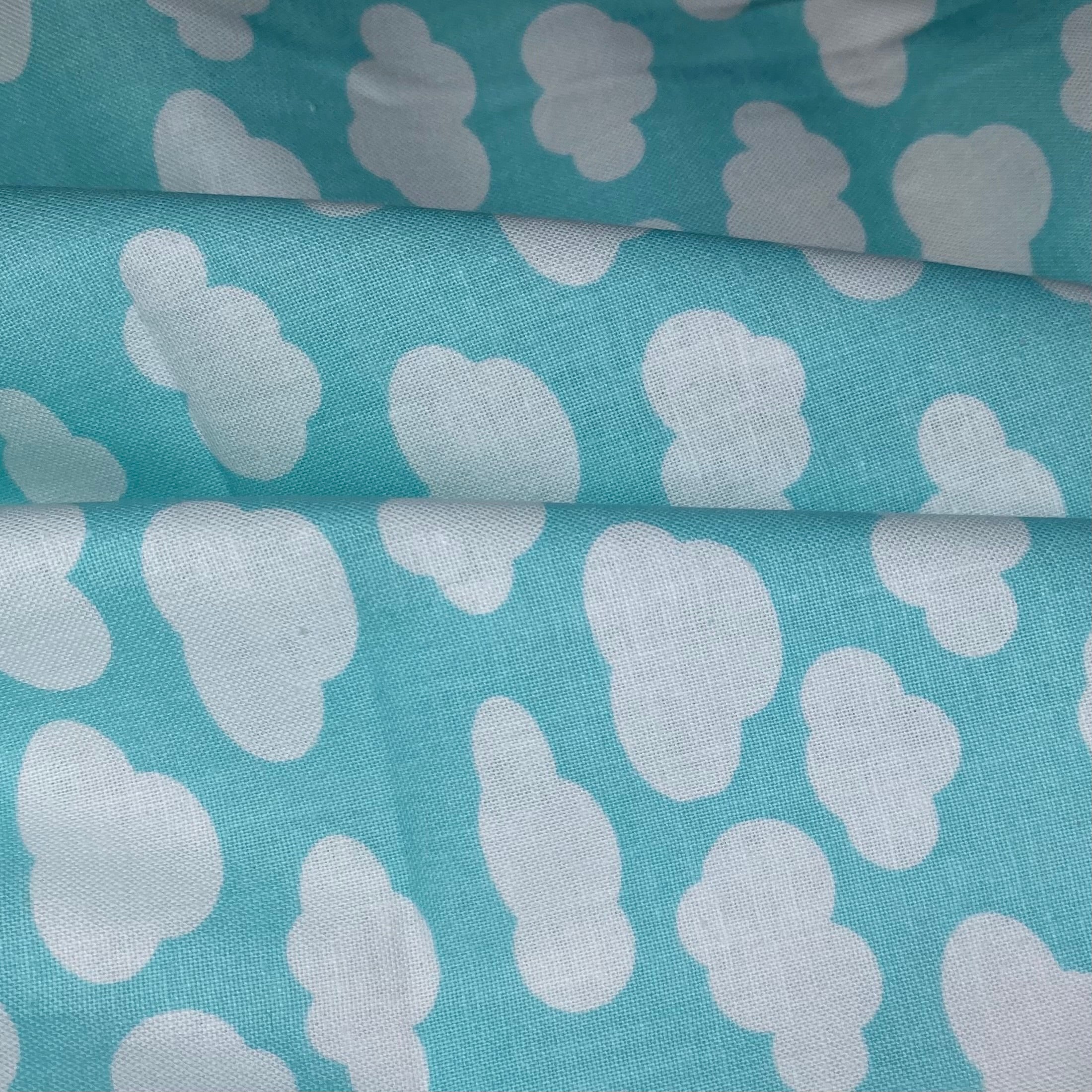 Quilting Cotton - Clouds - Blue/White
