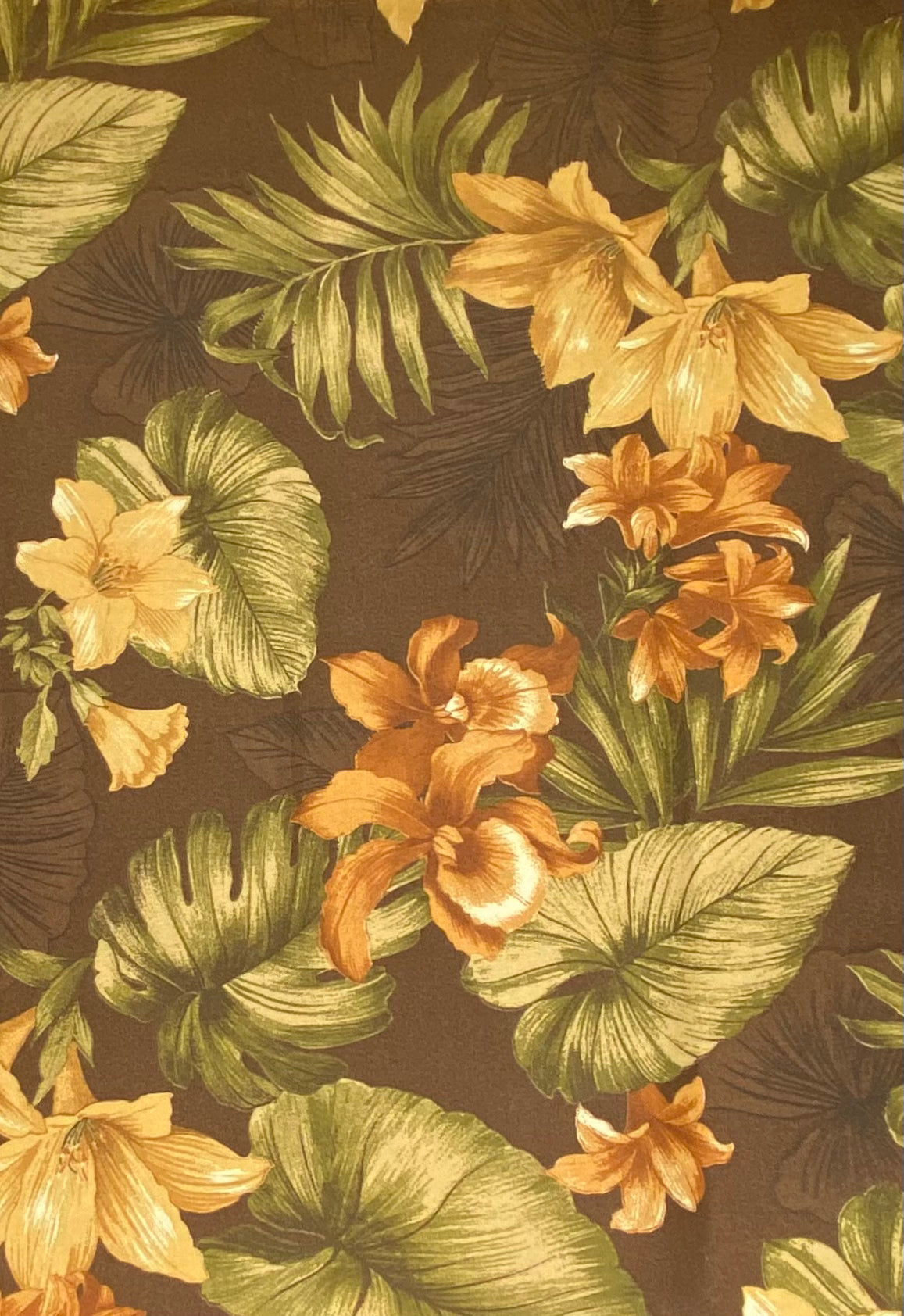 Tropical Indoor/Outdoor Upholstery - 56” - Brown