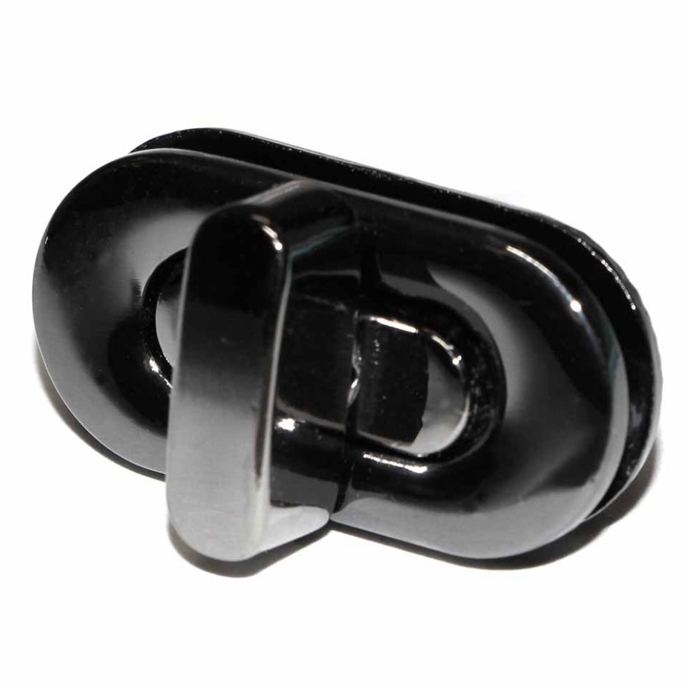 Oval Turn Clasp - 35mm - Gunmetal