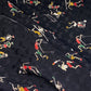 Printed Polyester - Athletes - Black