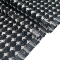 Woven Wool Coating - Black/White/Grey